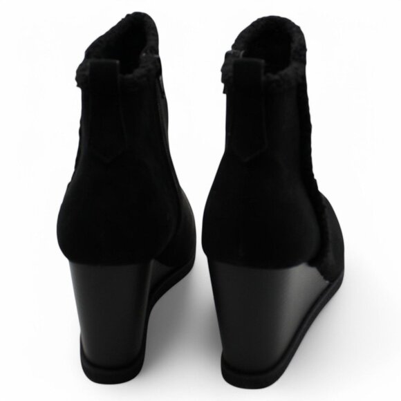 Sun + Stone Womens Camillia F Faux Suede Ankle Wedge Boots - Picture 5 of 6